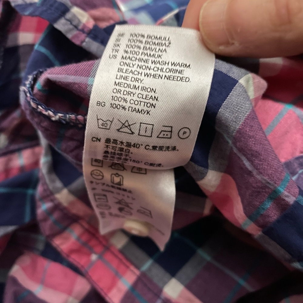 *HOST PICK* H&M checkered short sleeved shirt. - Picture 4 of 4